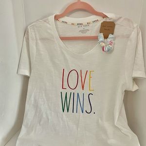 Rae Dunn love wins tshirt in  do